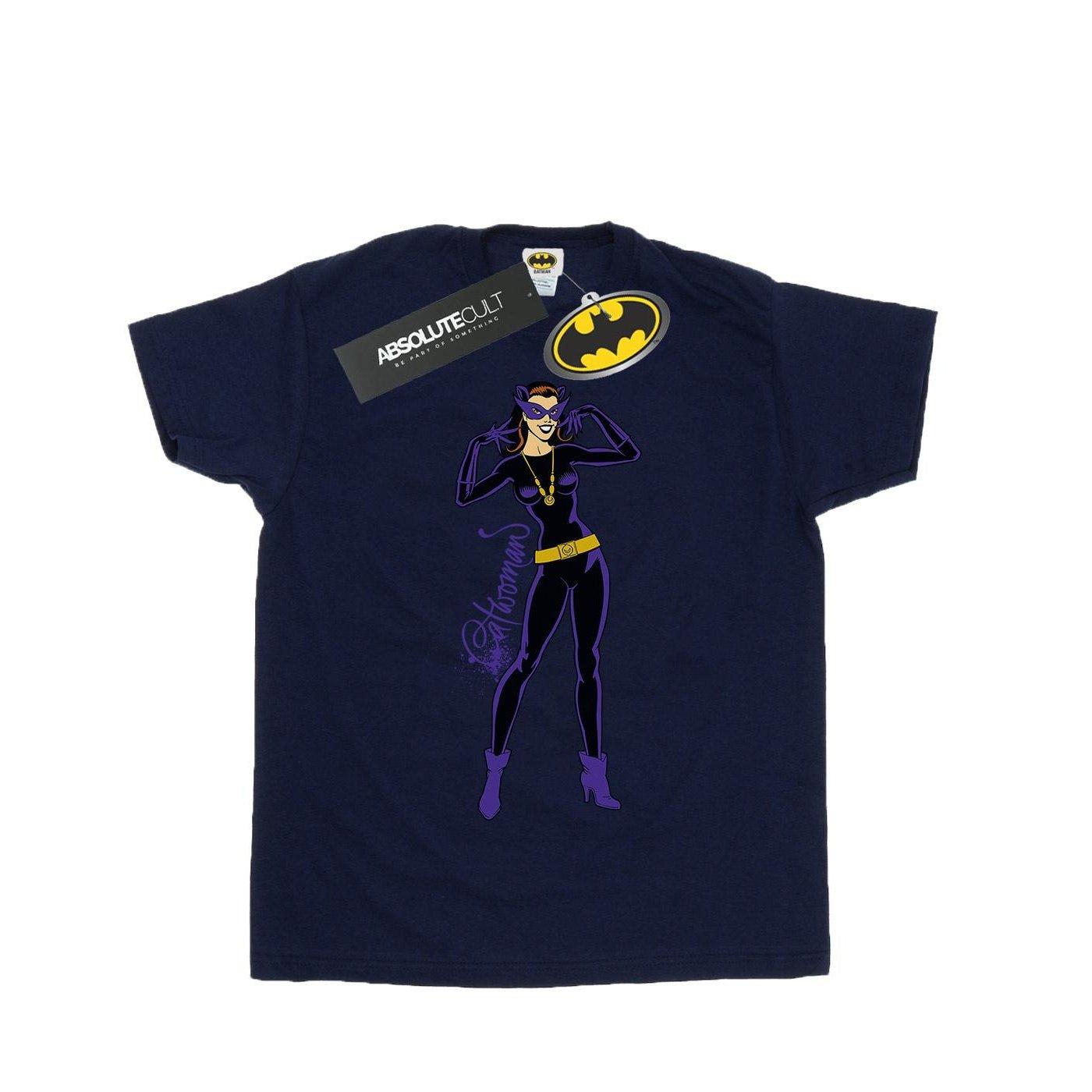 Catwoman Happy Pose Tshirt Damen Marine XXL von DC COMICS