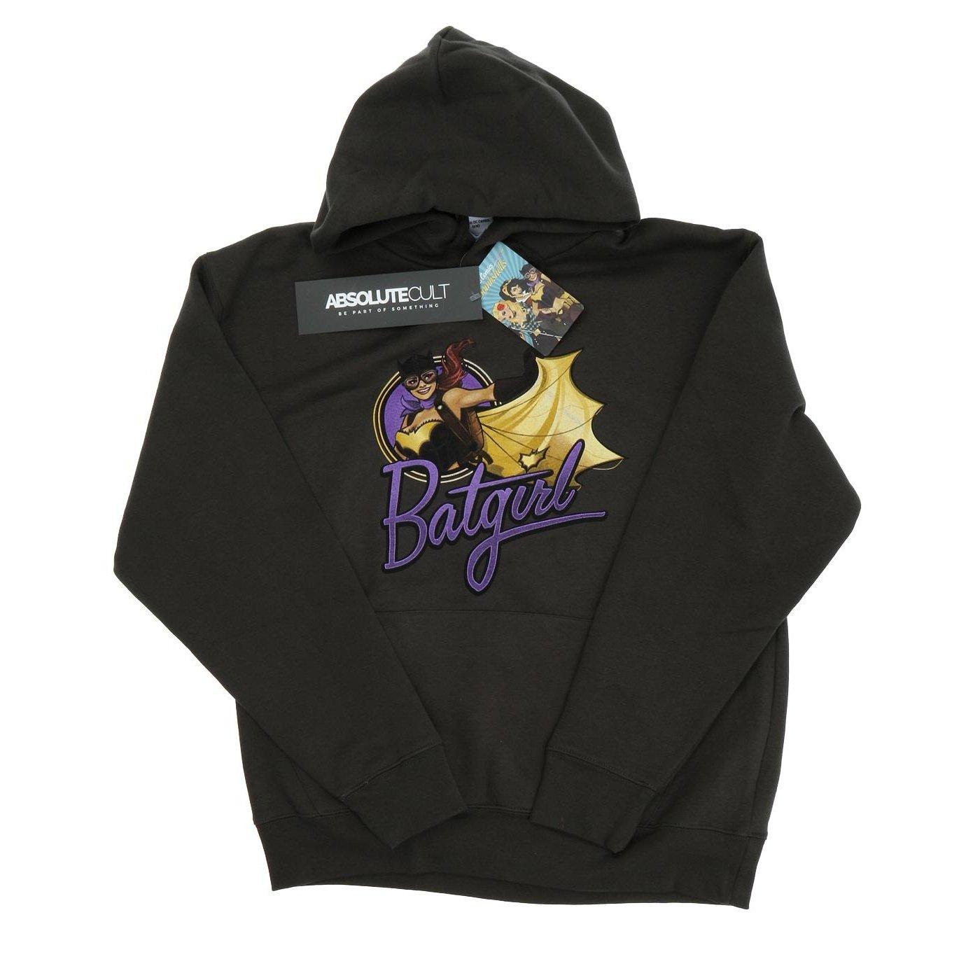 Dc Bombshells Batgirl Badge Kapuzenpullover Herren Charcoal Black M von DC COMICS