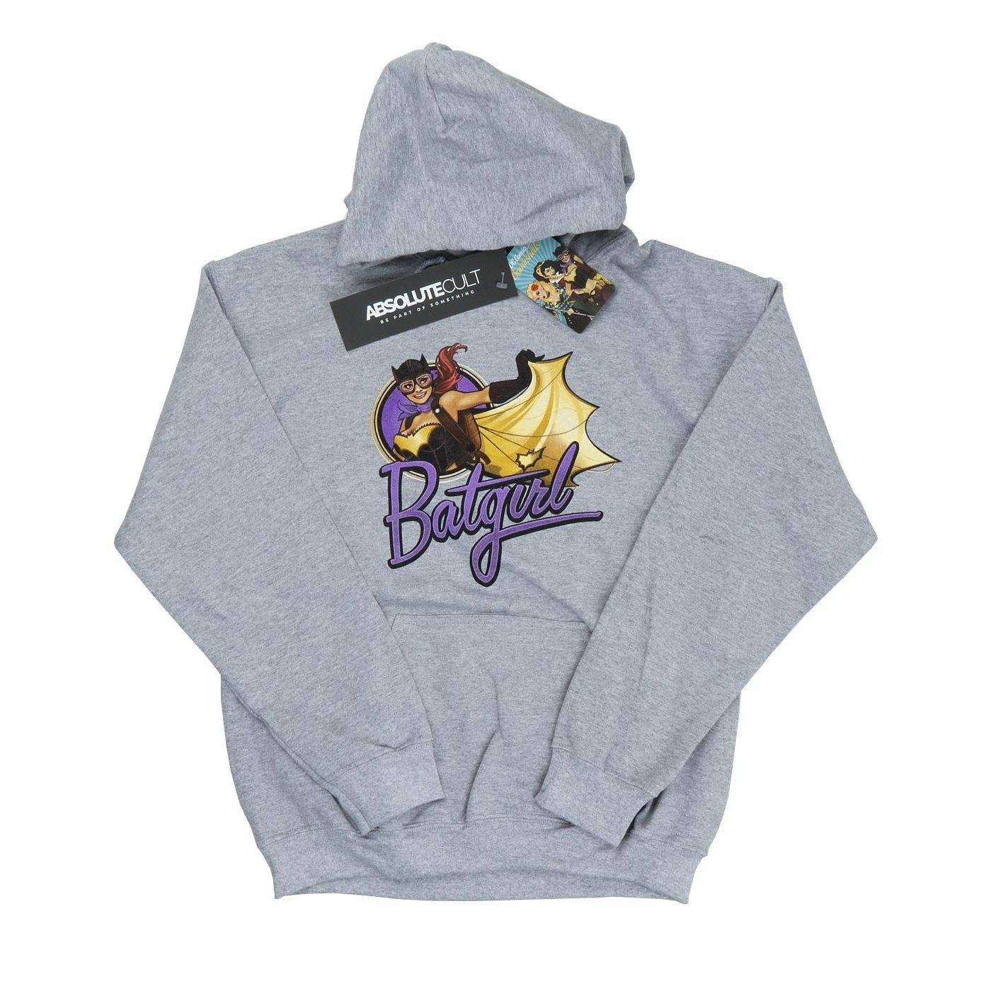 Dc Bombshells Batgirl Badge Kapuzenpullover Herren Grau S von DC COMICS