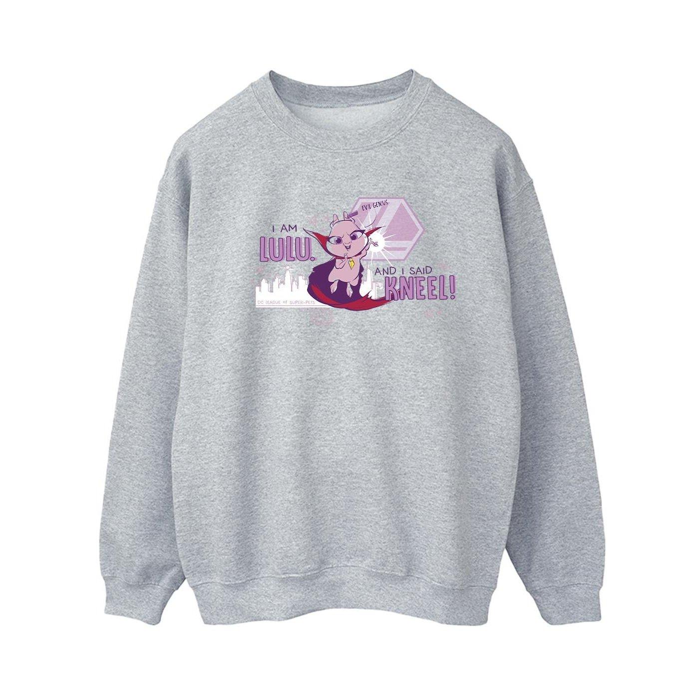 Dc League Of Superpets Lulu Evil Genius Sweatshirt Damen Grau S von DC COMICS