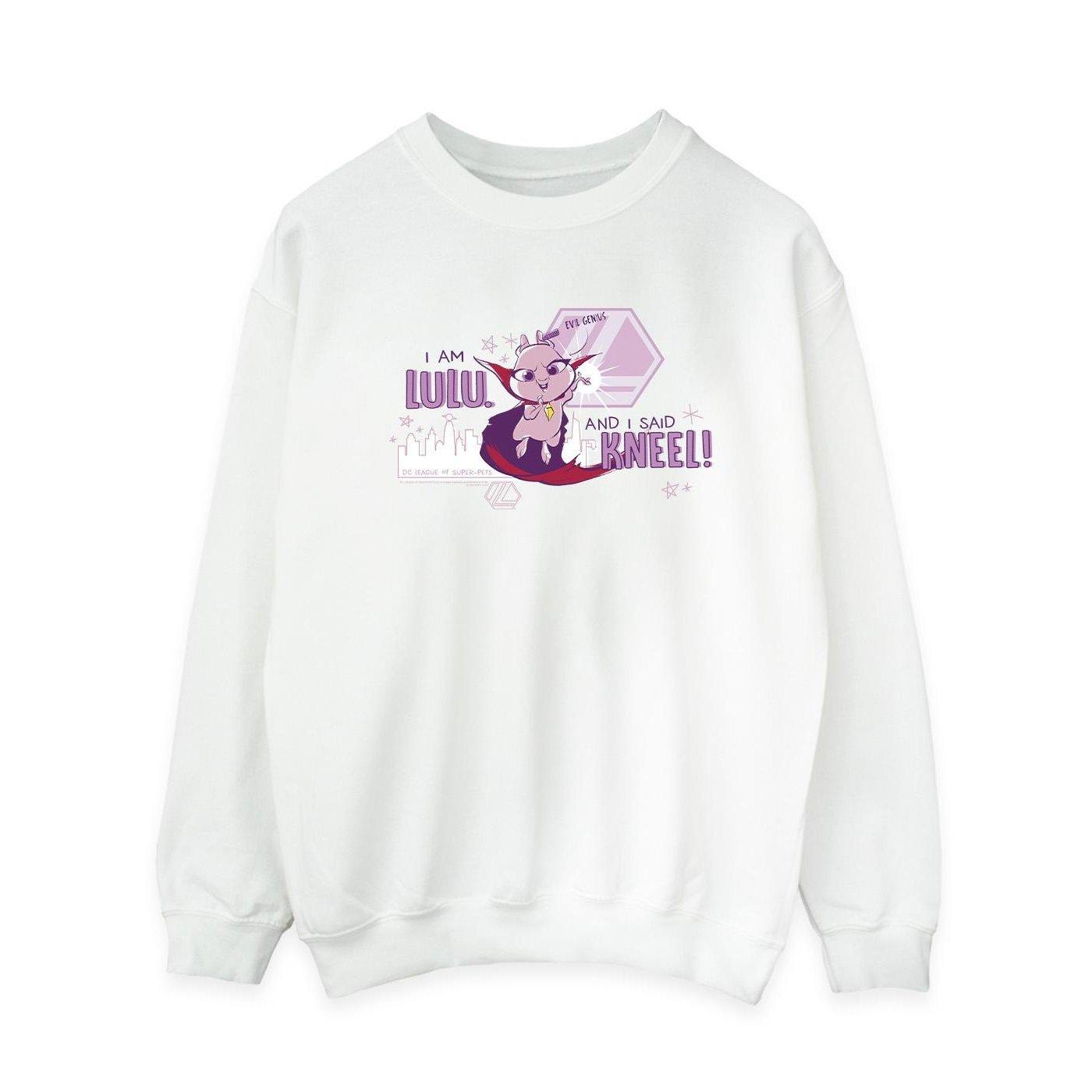 Dc League Of Superpets Lulu Evil Genius Sweatshirt Damen Weiss M von DC COMICS