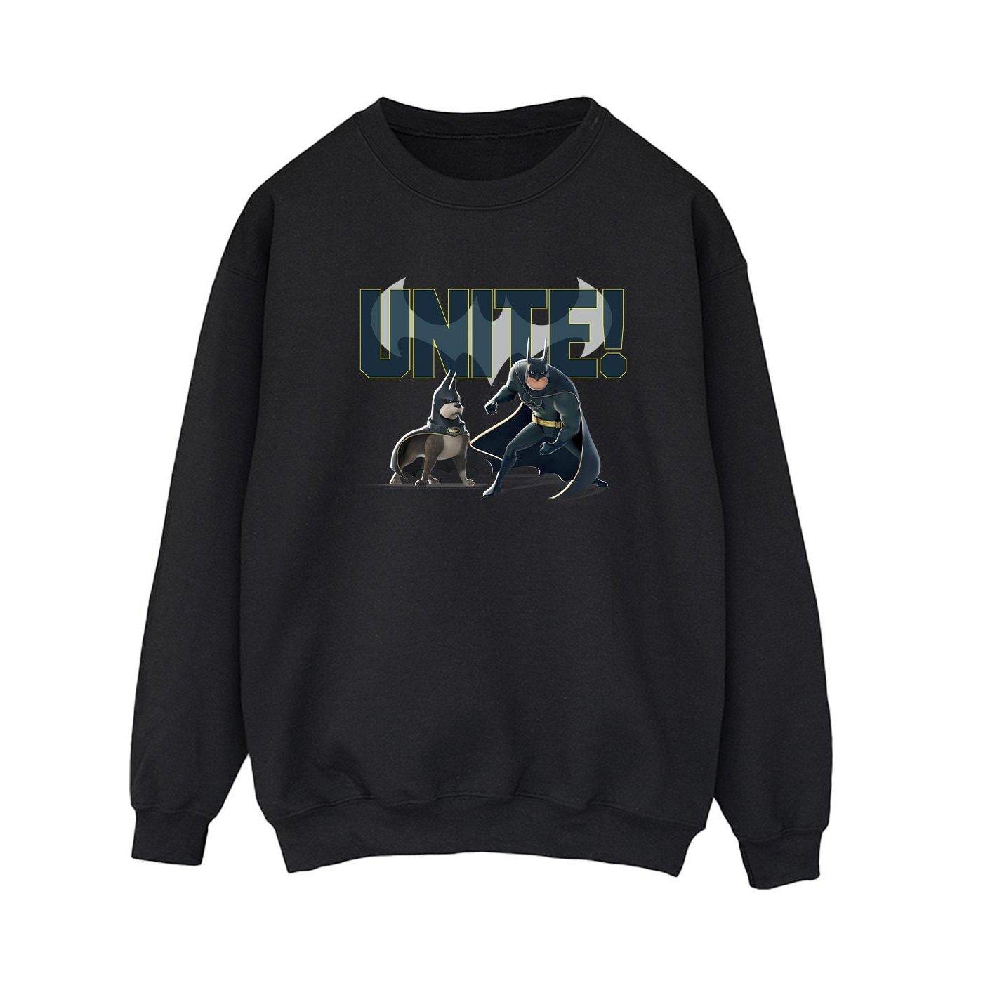 Dc League Of Superpets Unite Pair Sweatshirt Damen Schwarz M von DC COMICS