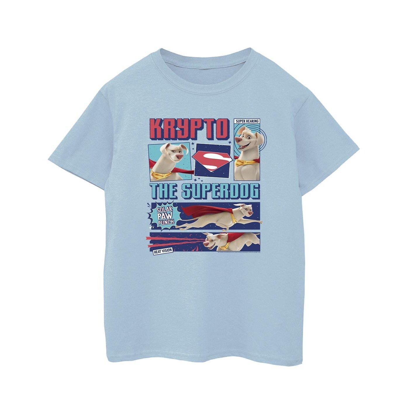 Dc Super Pets Krypto The Super Dog Tshirt Jungen Blau 152-158 von DC COMICS