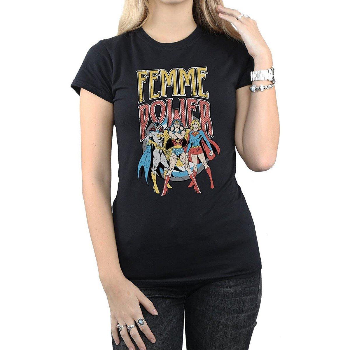 Femme Power Tshirt Damen Schwarz XL von DC COMICS
