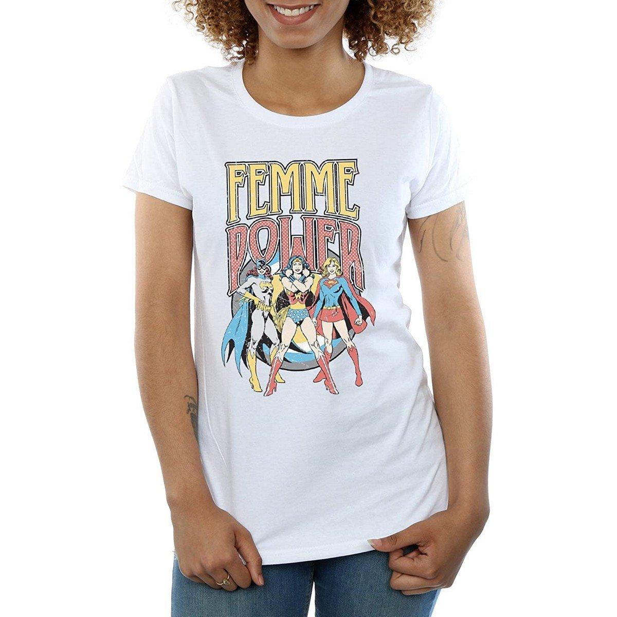 Femme Power Tshirt Damen Weiss 3XL von DC COMICS