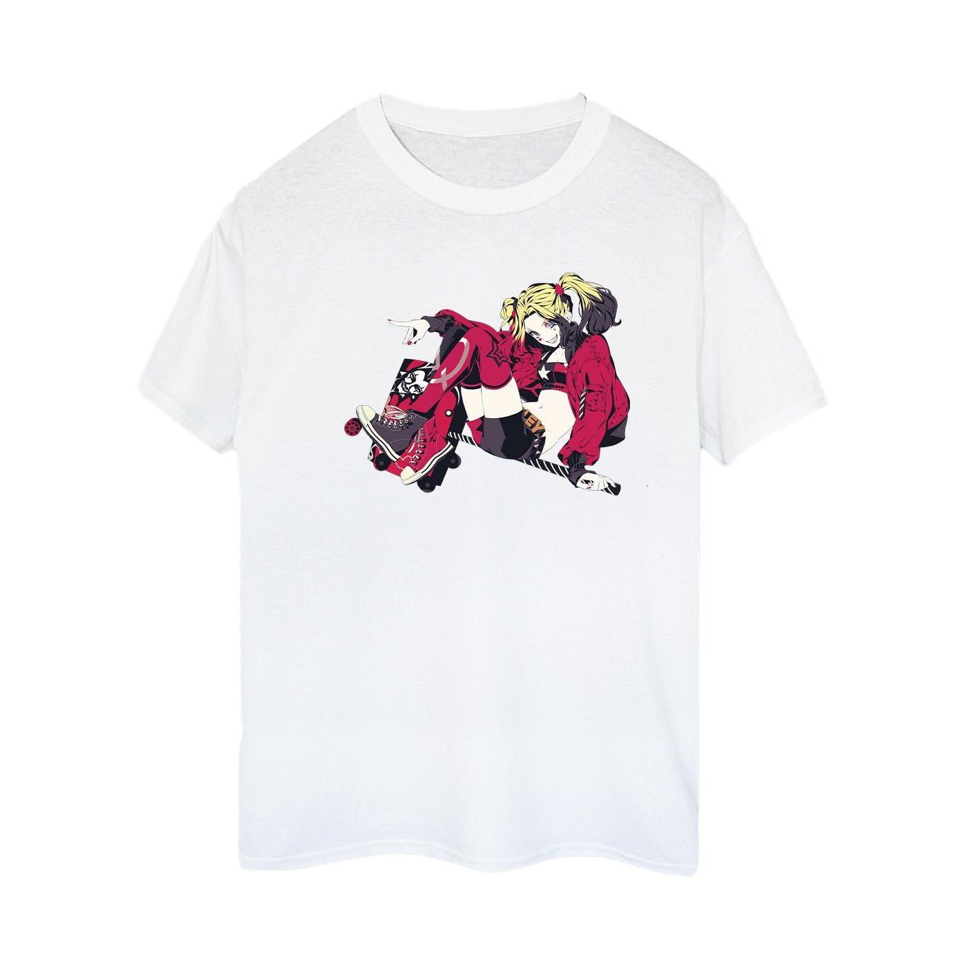 Harley Quinn Rollerskates Tshirt Damen Weiss 3XL von DC COMICS