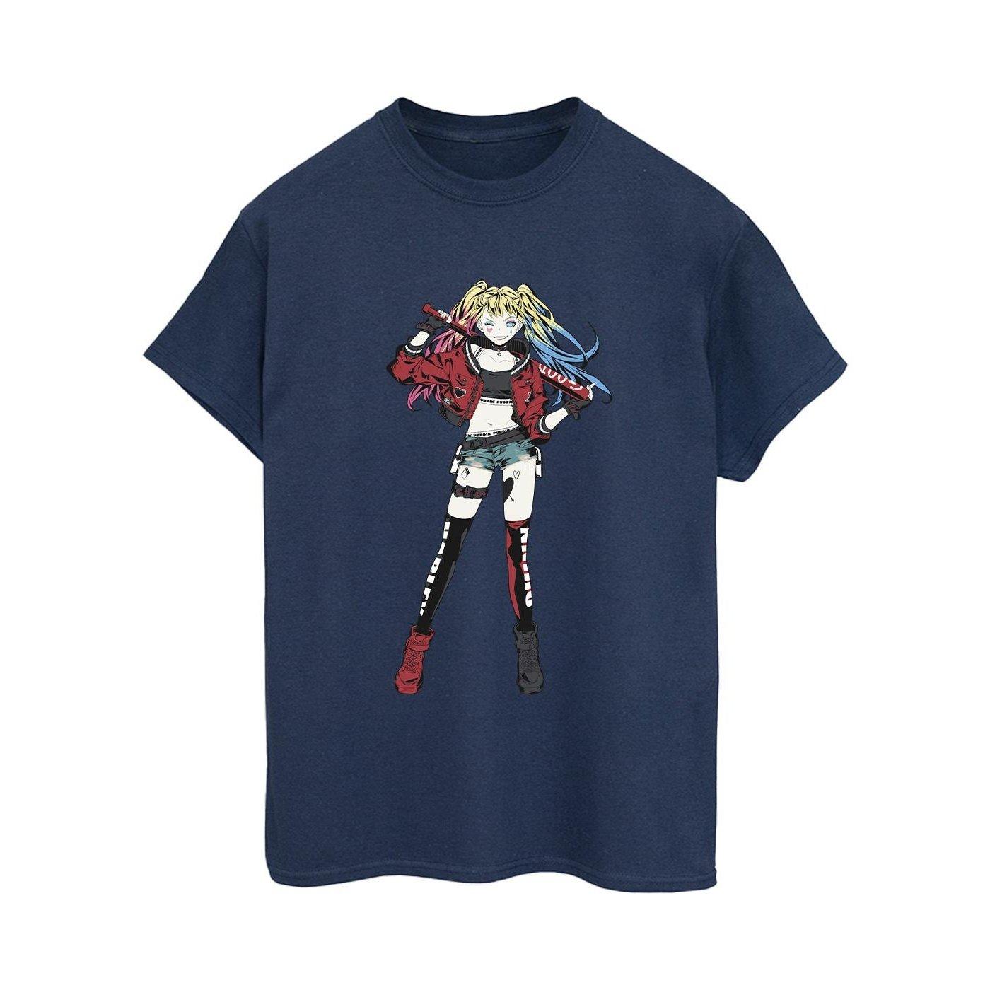 Harley Quinn Standing Pose Tshirt Damen Marine S von DC COMICS