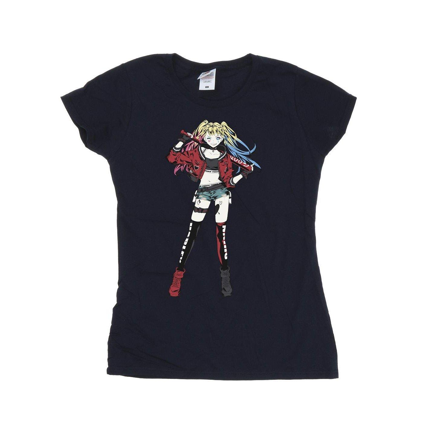 Harley Quinn Standing Pose Tshirt Damen Marine S von DC COMICS