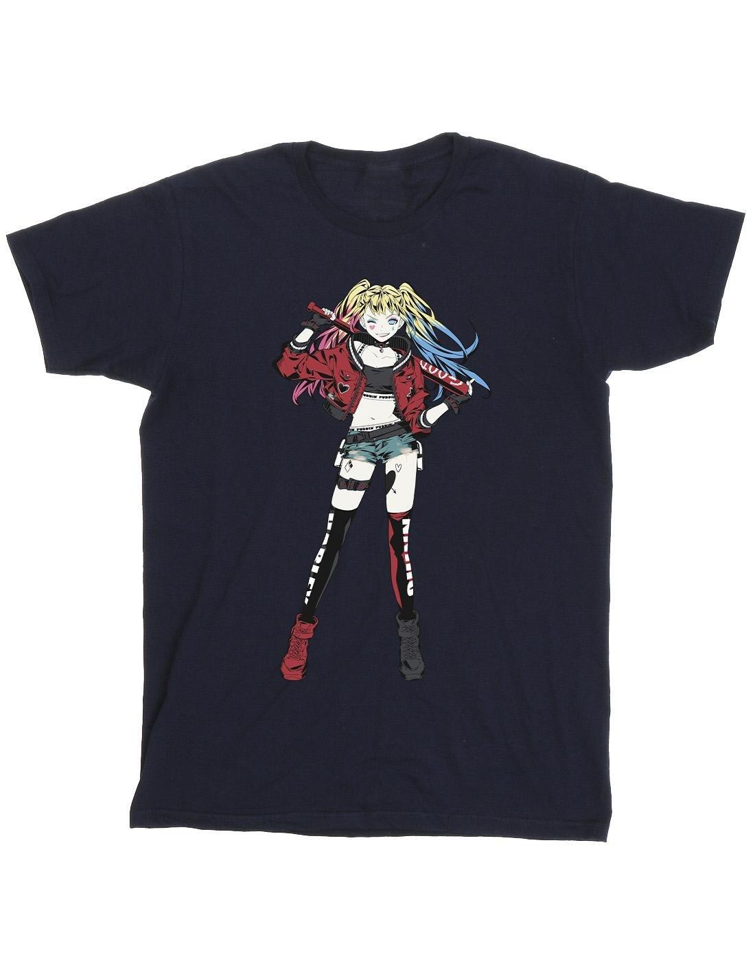 Harley Quinn Standing Pose Tshirt Herren Marine XL von DC COMICS