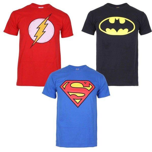 Hero Tshirt (3erpack) Herren Schwarz L von DC COMICS