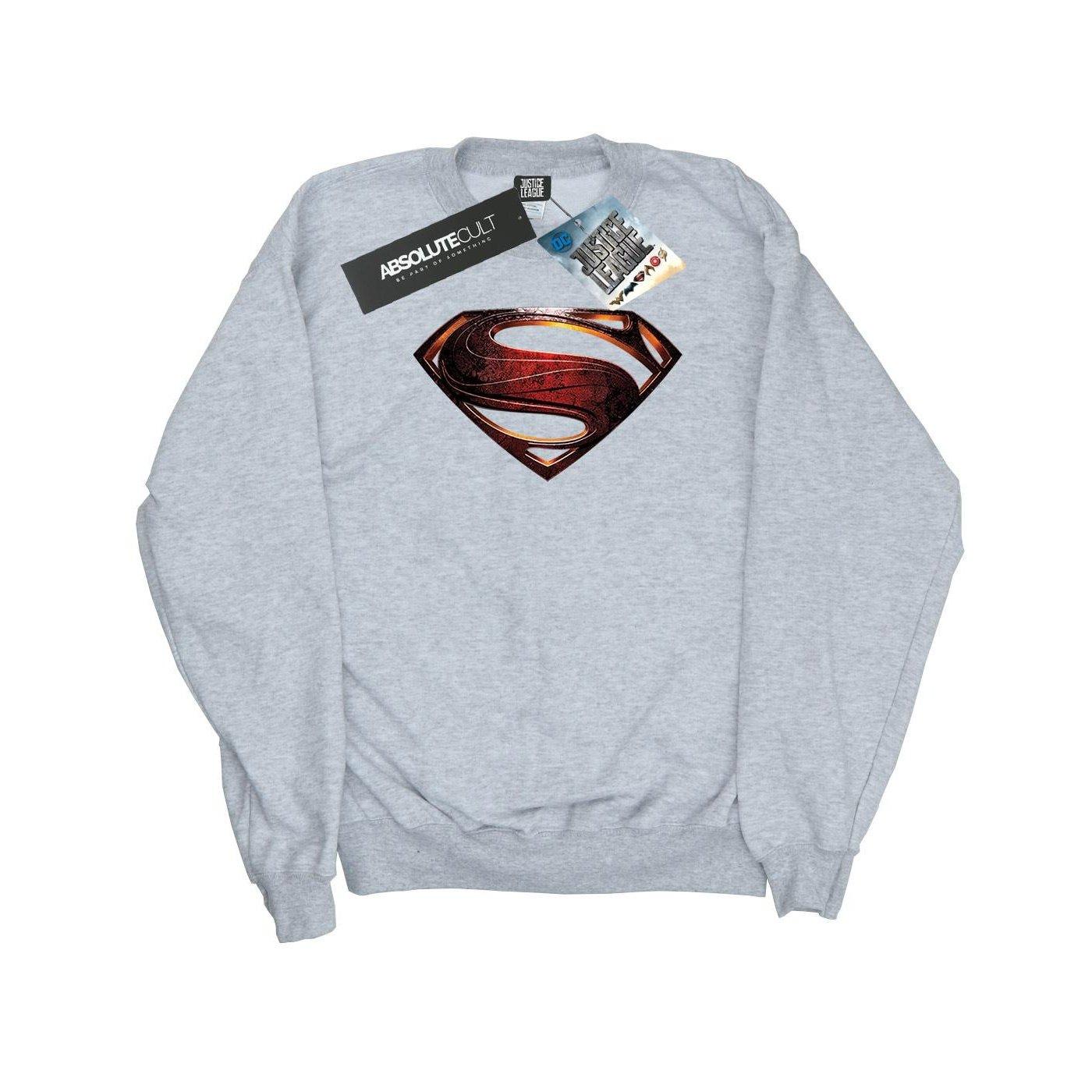 Justice League Movie Superman Emblem Sweatshirt Damen Grau XXL von DC COMICS