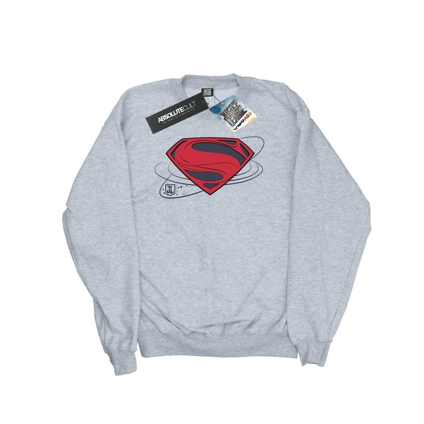 Justice League Movie Superman Logo Sweatshirt Damen Grau L von DC COMICS