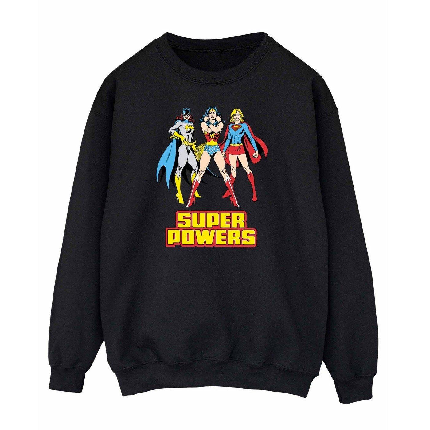 Super Power Group Sweatshirt Damen Schwarz L von DC COMICS