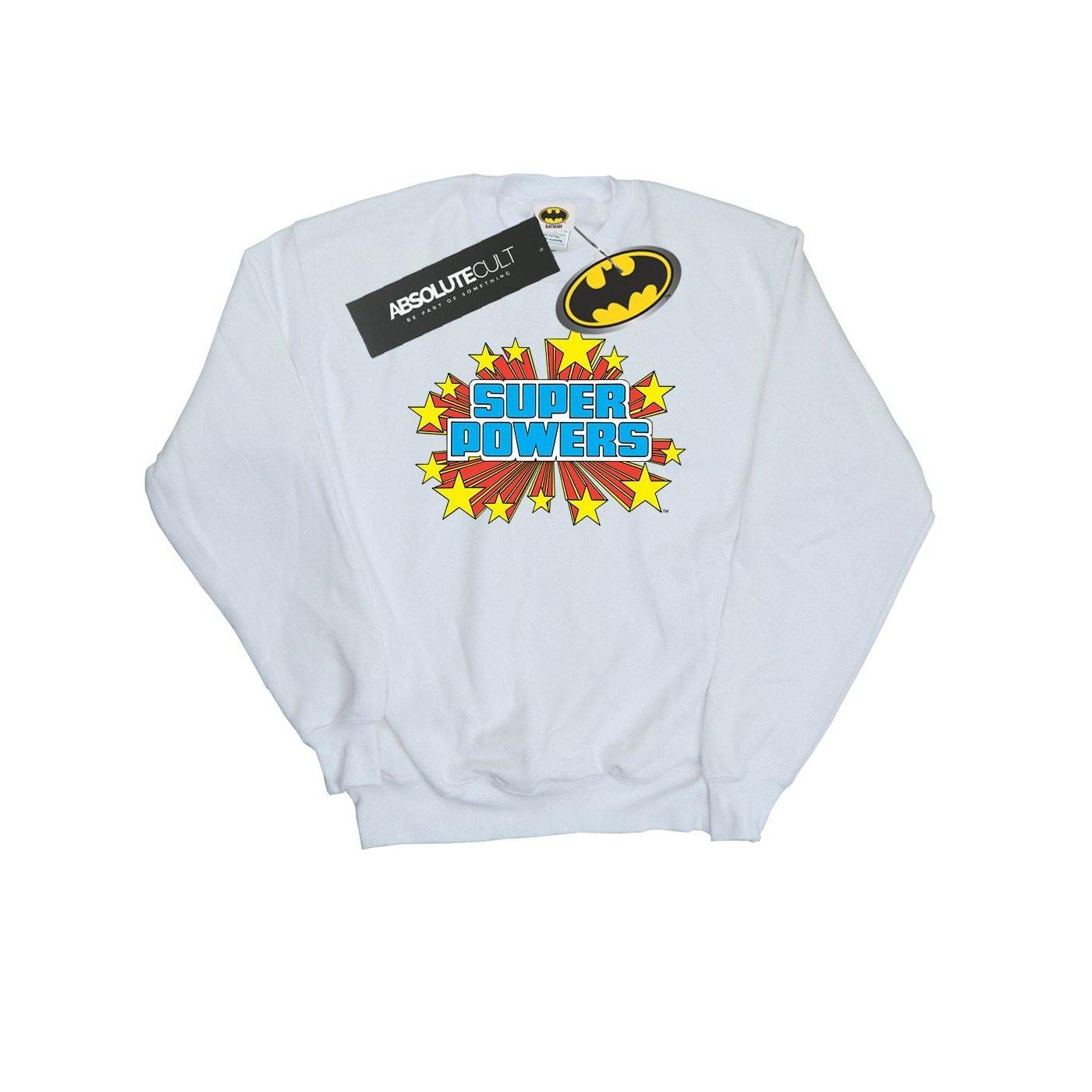 Super Powers Logo Sweatshirt Damen Weiss S von DC COMICS