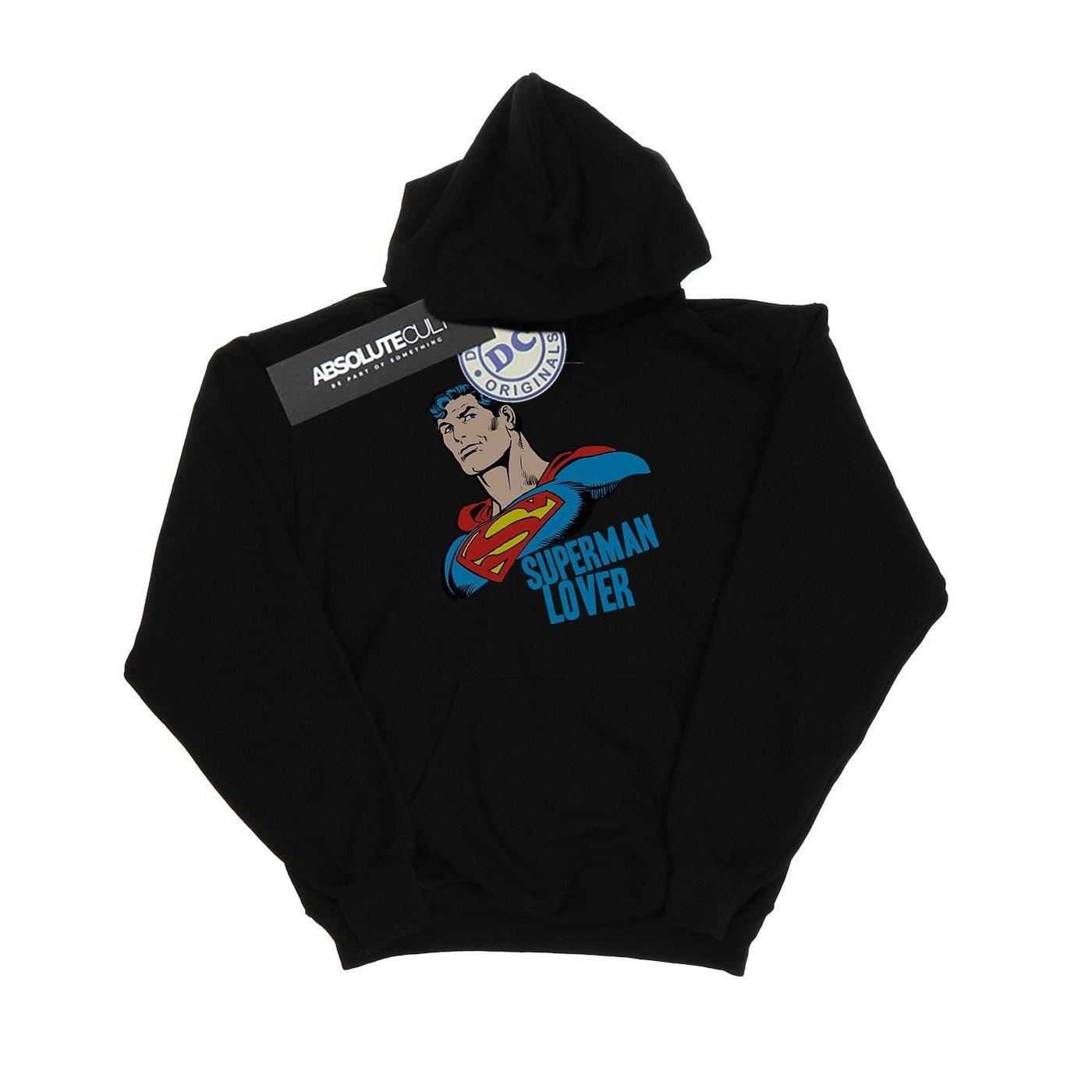 Superman Lover Kapuzenpullover Damen Schwarz S von DC COMICS