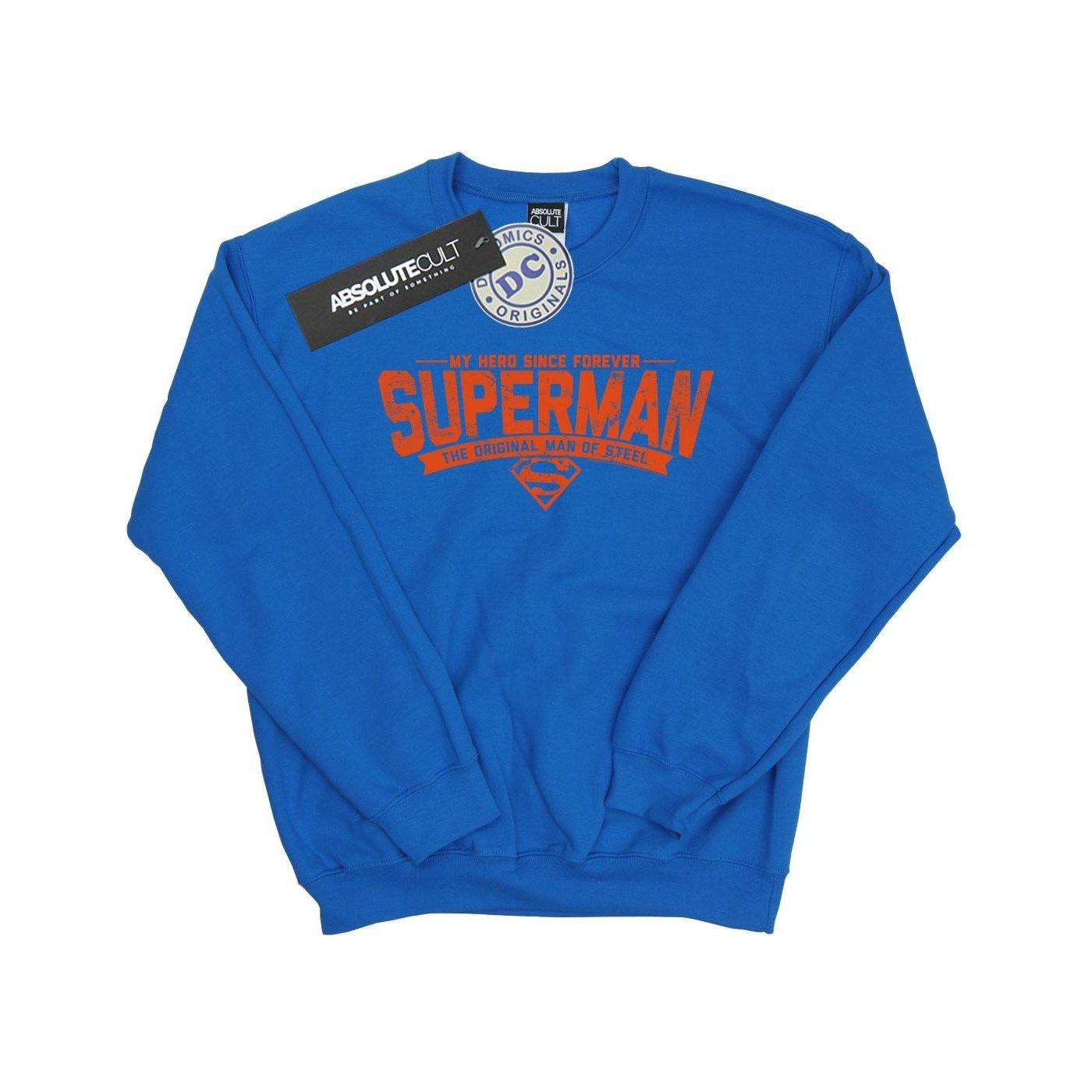 Superman My Hero Sweatshirt Jungen Königsblau 128 von DC COMICS