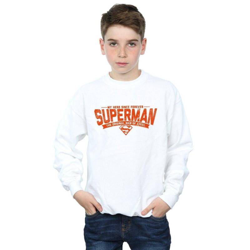 Superman My Hero Sweatshirt Jungen Weiss 116 von DC COMICS