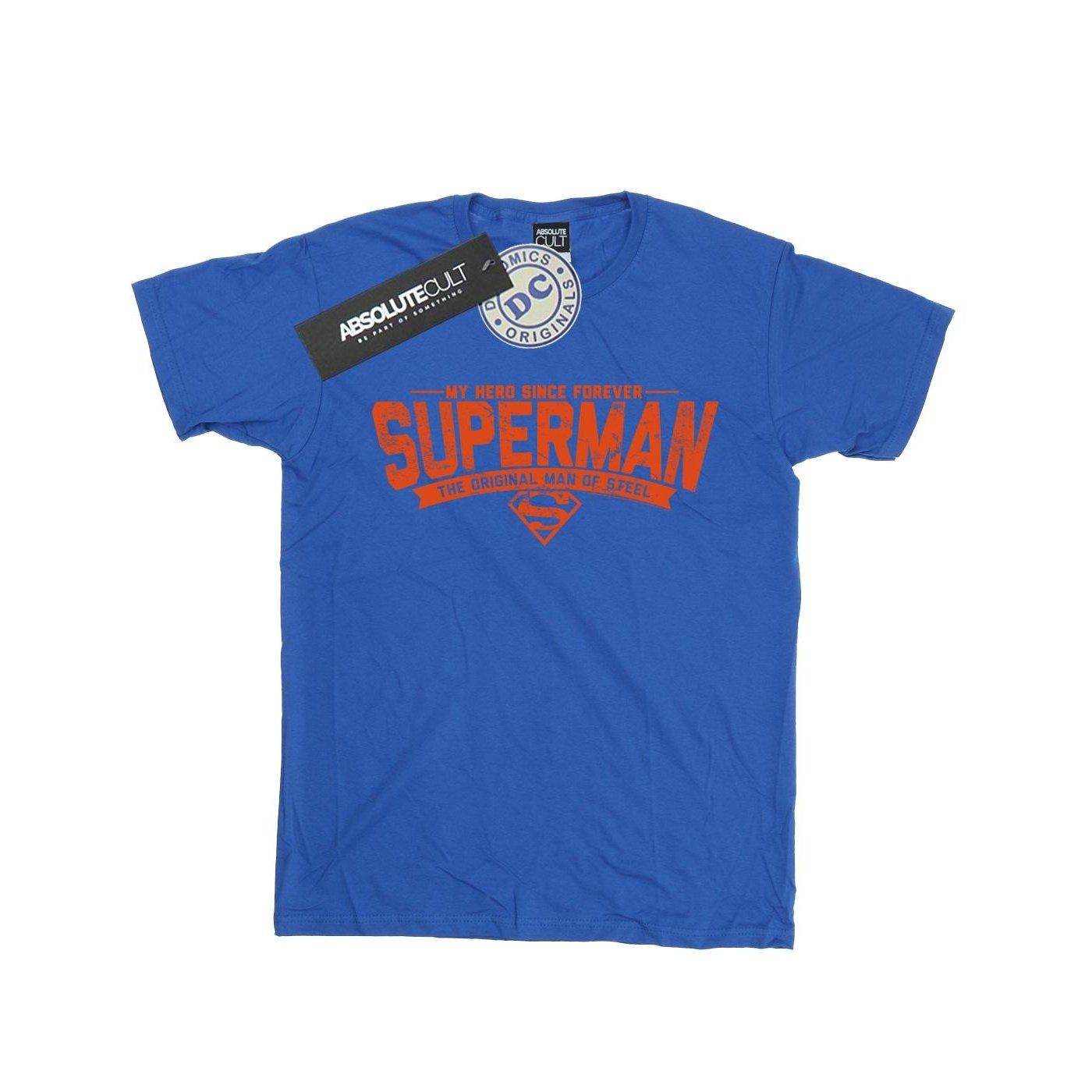 Superman My Hero Tshirt Mädchen Königsblau 116 von DC COMICS