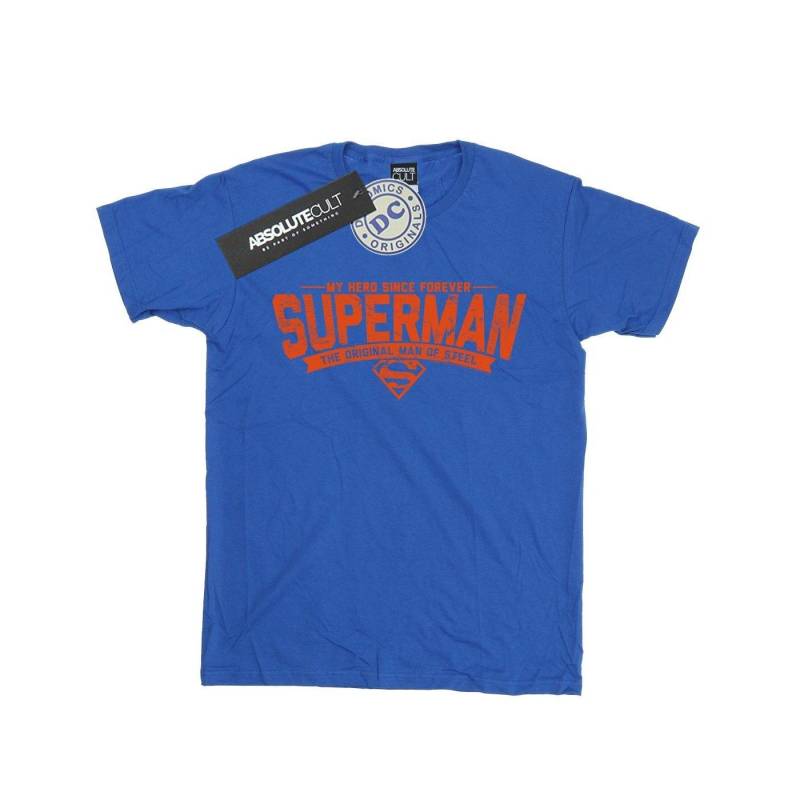 Superman My Hero Tshirt Mädchen Königsblau 116 von DC COMICS