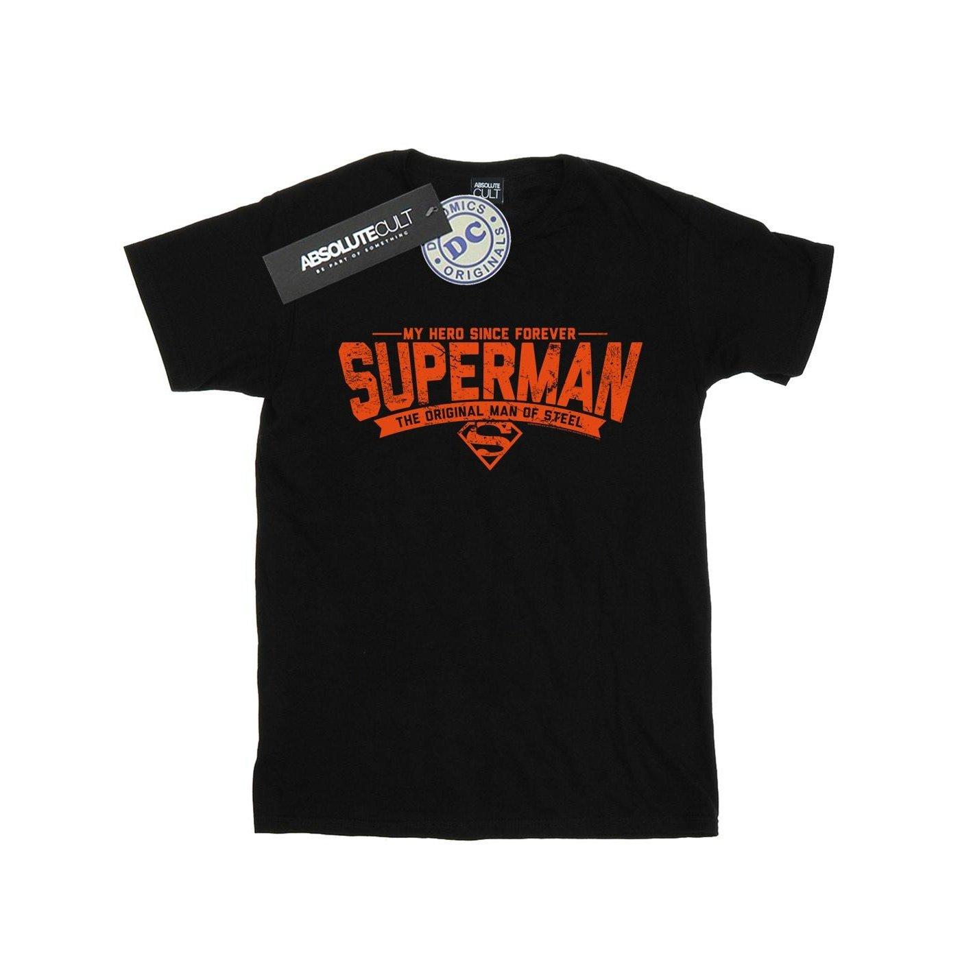 Superman My Hero Tshirt Mädchen Schwarz 116 von DC COMICS