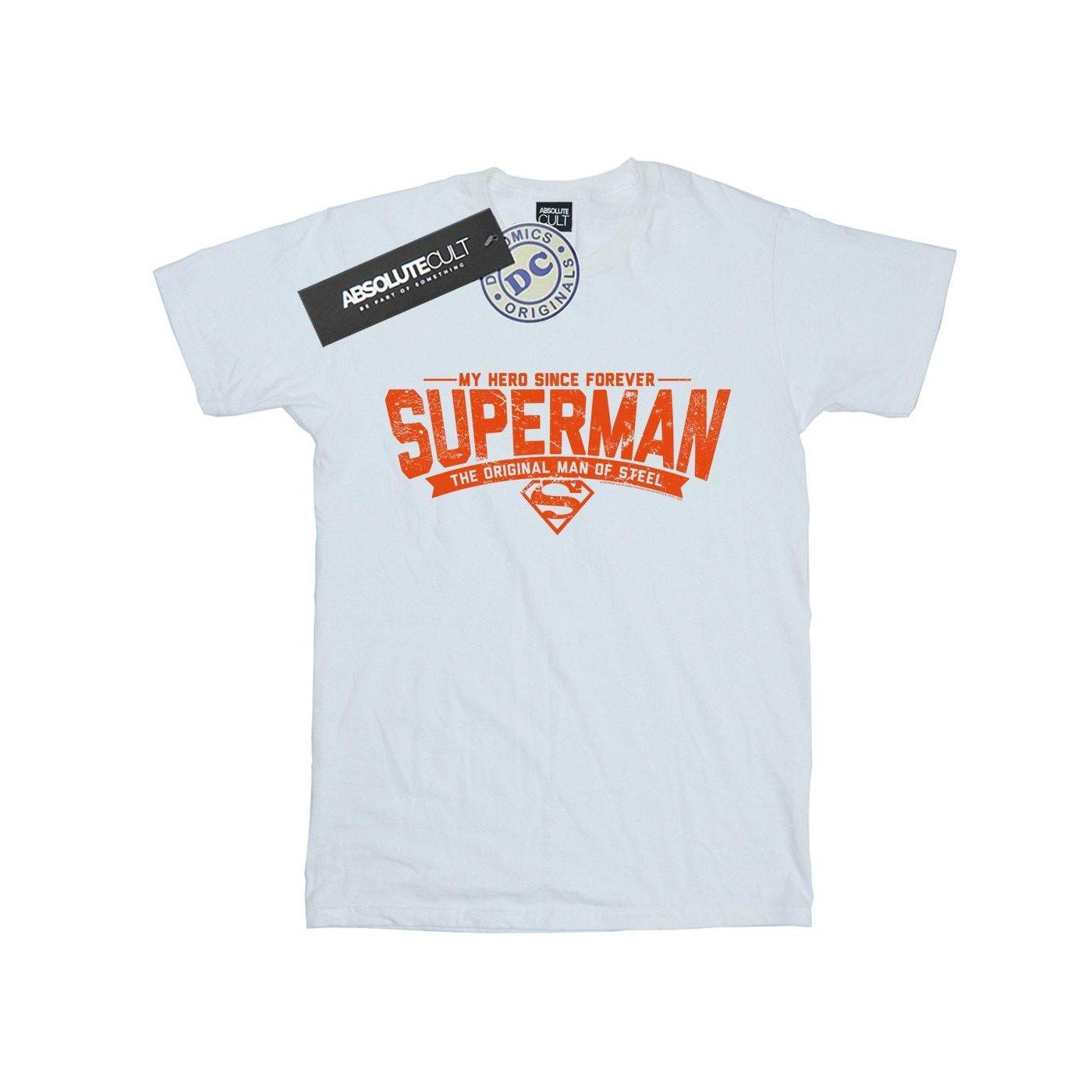 Superman My Hero Tshirt Mädchen Weiss 140/146 von DC COMICS