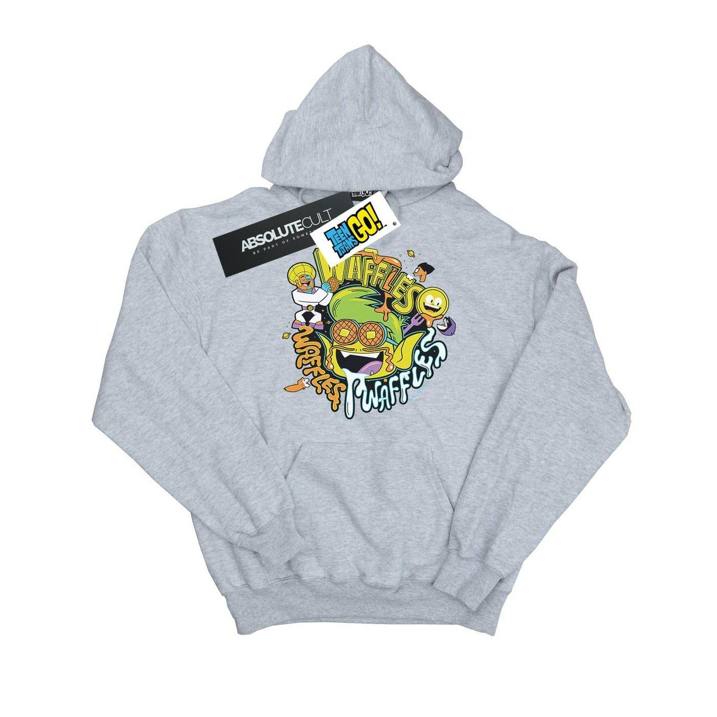 Teen Titans Go Waffle Mania Kapuzenpullover Damen Grau L von DC COMICS