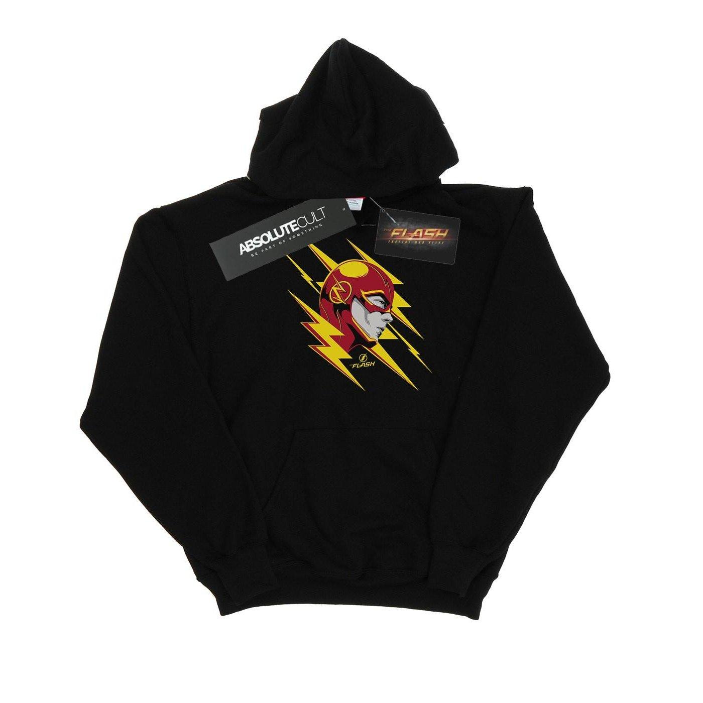 The Flash Lightning Portrait Kapuzenpullover Damen Schwarz XL von DC COMICS