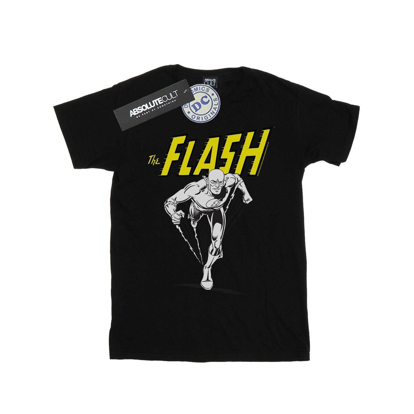 The Flash Mono Action Pose Tshirt Mädchen Schwarz 128 von DC COMICS