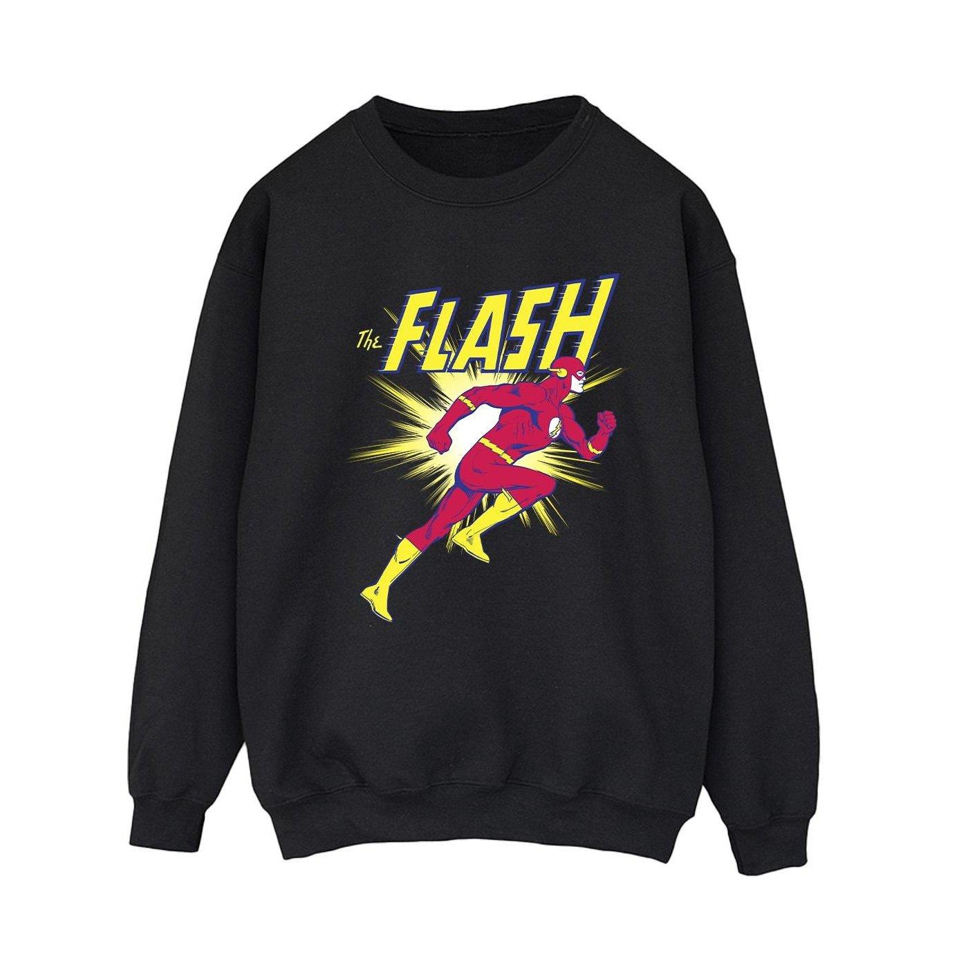 The Flash Running Sweatshirt Damen Schwarz M von DC COMICS