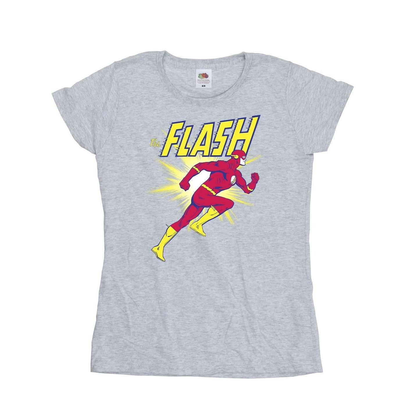 The Flash Running Tshirt Damen Grau XXL von DC COMICS