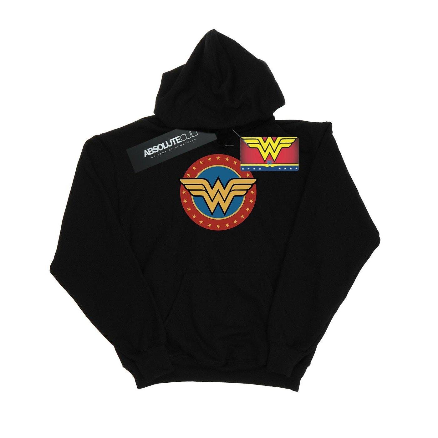 Wonder Woman Circle Logo Kapuzenpullover Damen Schwarz XL von DC COMICS