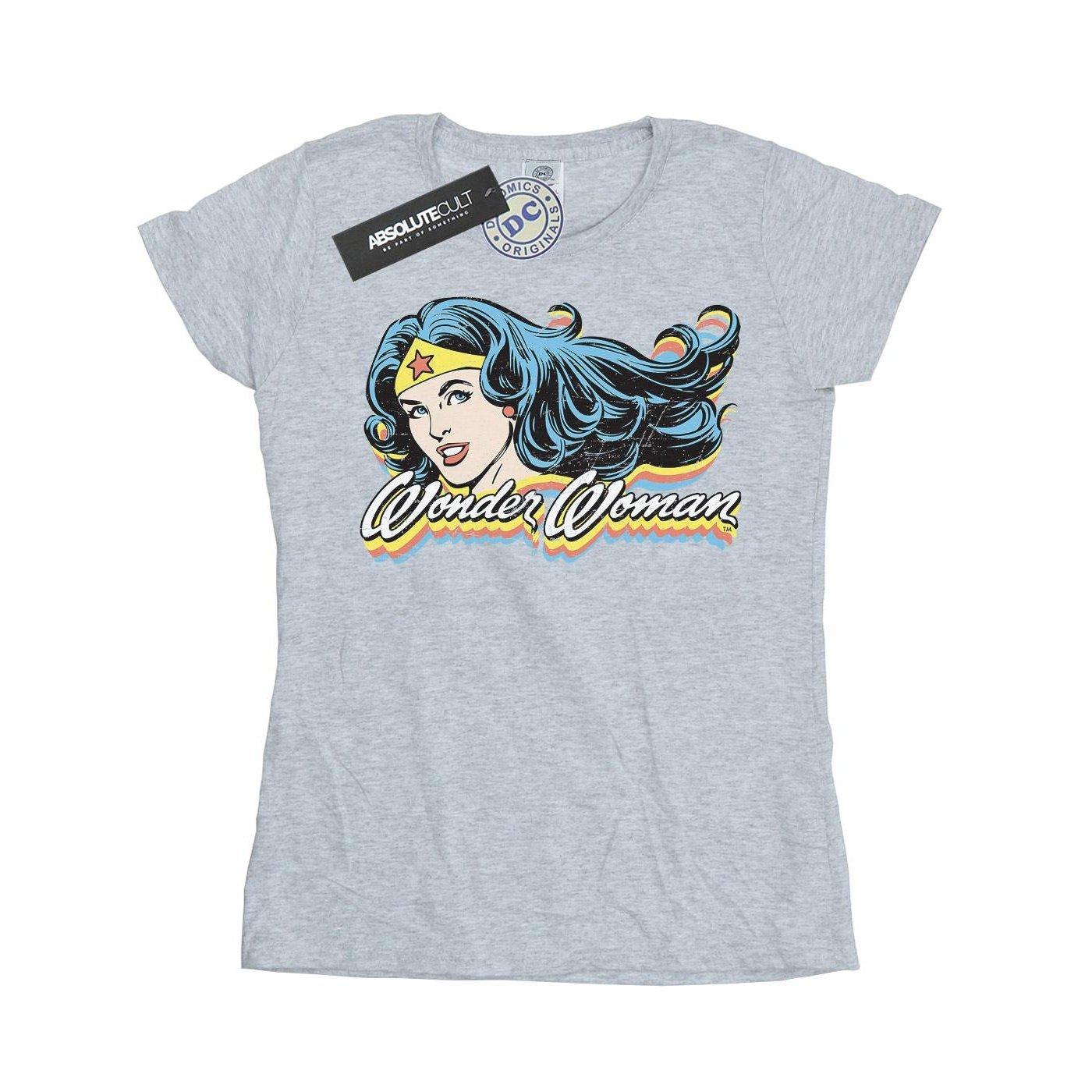 Wonder Woman Smile Tshirt Damen Grau M von DC COMICS