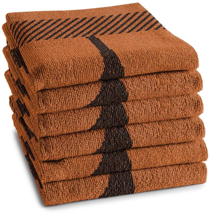 DDDDD Geschirrtuch »Rock«, (Set, 6 tlg.), Küchenhandtuch aus weicher Frottee, 50 x 55 cm von DDDDD