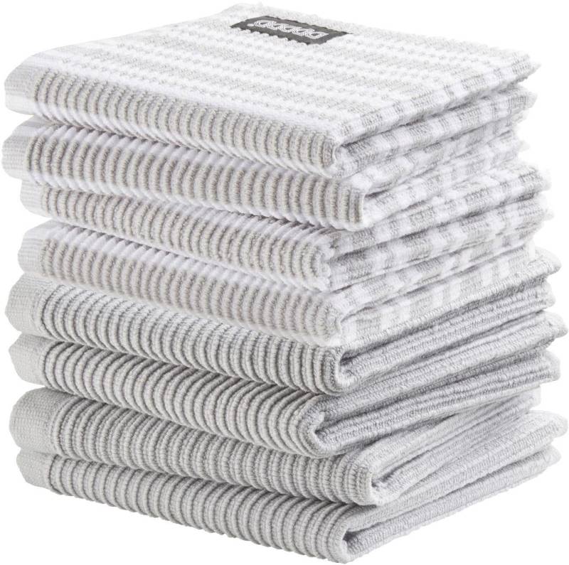 DDDDD Spültuch »Basic-Classic«, (Set, 8 tlg.), Combiset: 4 Basic & 4 Classic von DDDDD
