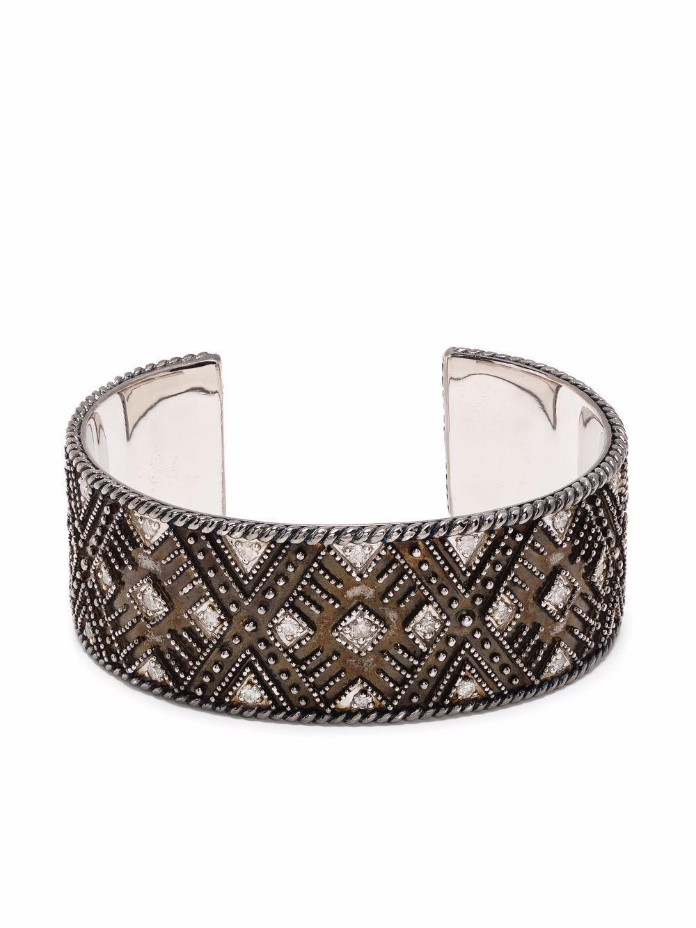 DE JAEGHER Arizona Dream diamond cuff - Silver von DE JAEGHER