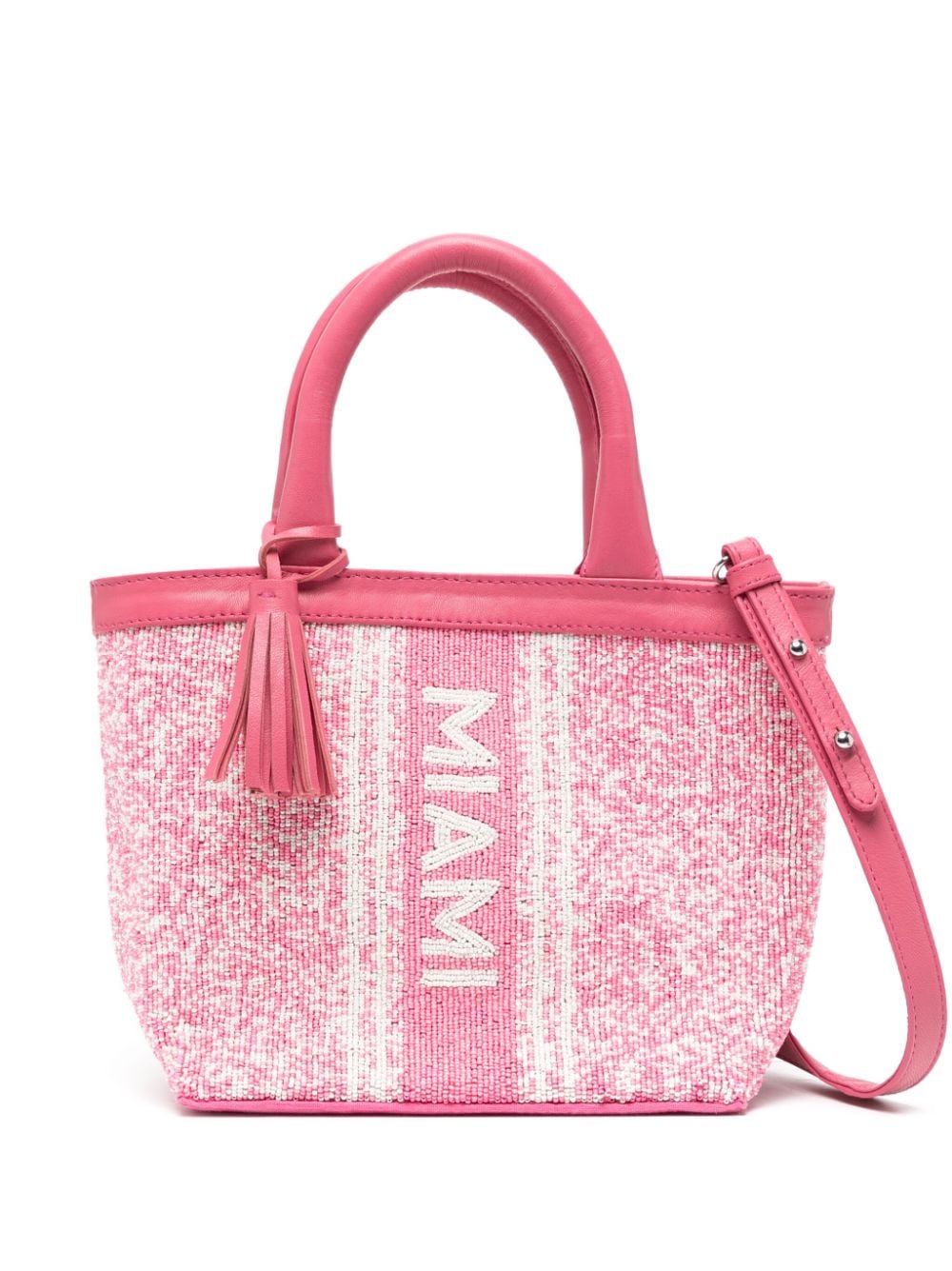 DE SIENA SHOES Miami bead-embellished tote bag - Pink von DE SIENA SHOES