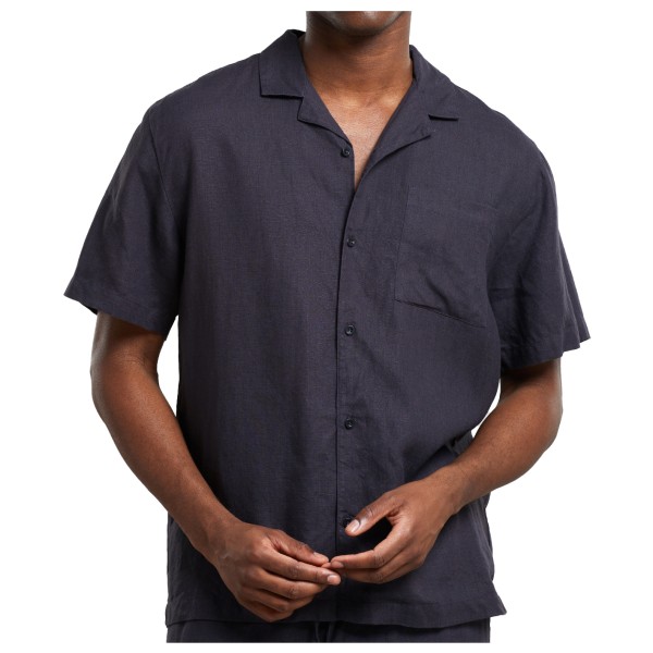 DEDICATED - Shirt Marstrand Linen - Hemd Gr L grau von DEDICATED