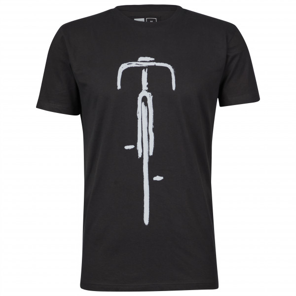 DEDICATED - T-Shirt Stockholm Bike Front - T-Shirt Gr S schwarz von DEDICATED