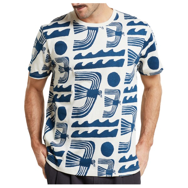DEDICATED - T-Shirt Stockholm Seagulls - T-Shirt Gr M grau von DEDICATED