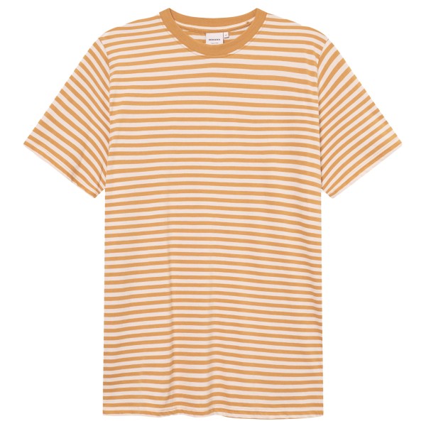 DEDICATED - T-Shirt Stockholm Stripes - T-Shirt Gr L;M;S;XL;XXL beige;grün/türkis von DEDICATED