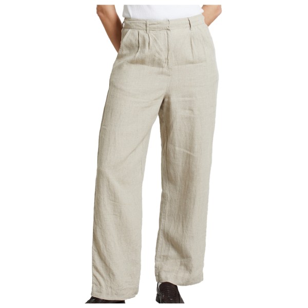 DEDICATED - Women's Pants Vickleby Linen - Freizeithose Gr L;M;S;XL;XS beige;schwarz von DEDICATED