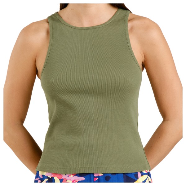 DEDICATED - Women's Rib Top Valdermarsvik - Top Gr XL oliv von DEDICATED