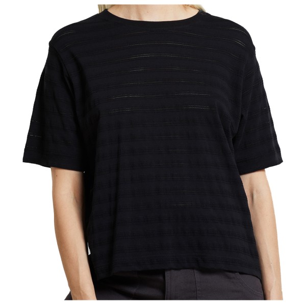 DEDICATED - Women's T-Shirt Vadstena Lace - T-Shirt Gr M schwarz von DEDICATED