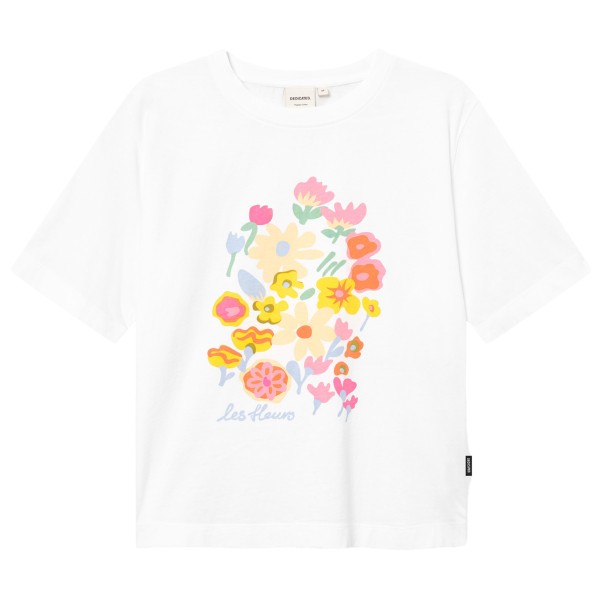 DEDICATED - Women's T-Shirt Vadstena Les Fleurs - T-Shirt Gr XS weiß von DEDICATED