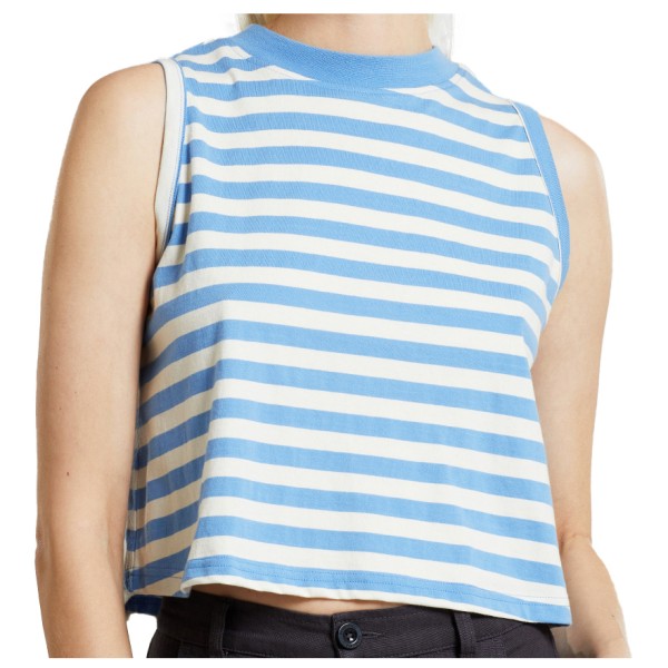 DEDICATED - Women's Top Namsos Stripes - Top Gr XS blau von DEDICATED