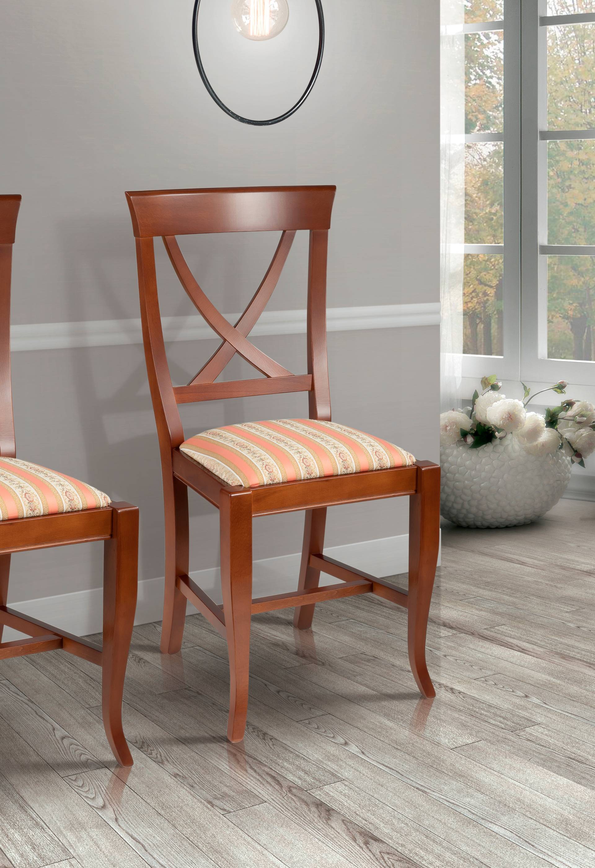 Home affaire 4-Fussstuhl »Monica«, 1 St., Baumwolle-Polyester, Breite 44 cm von home affaire