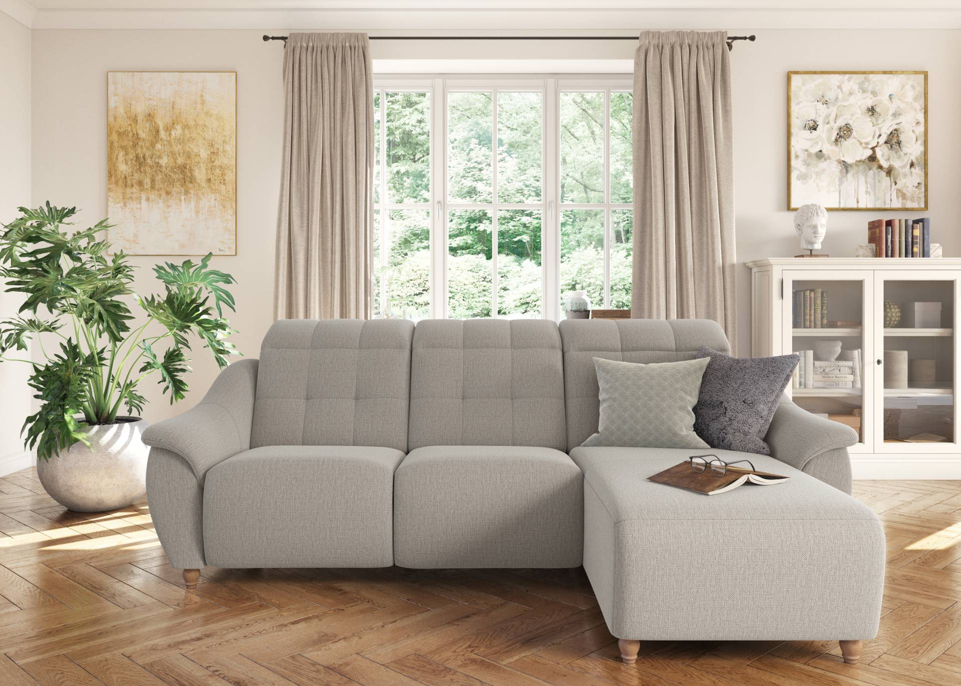 Home affaire Ecksofa »Boston L-Form«, (2 St.) von home affaire