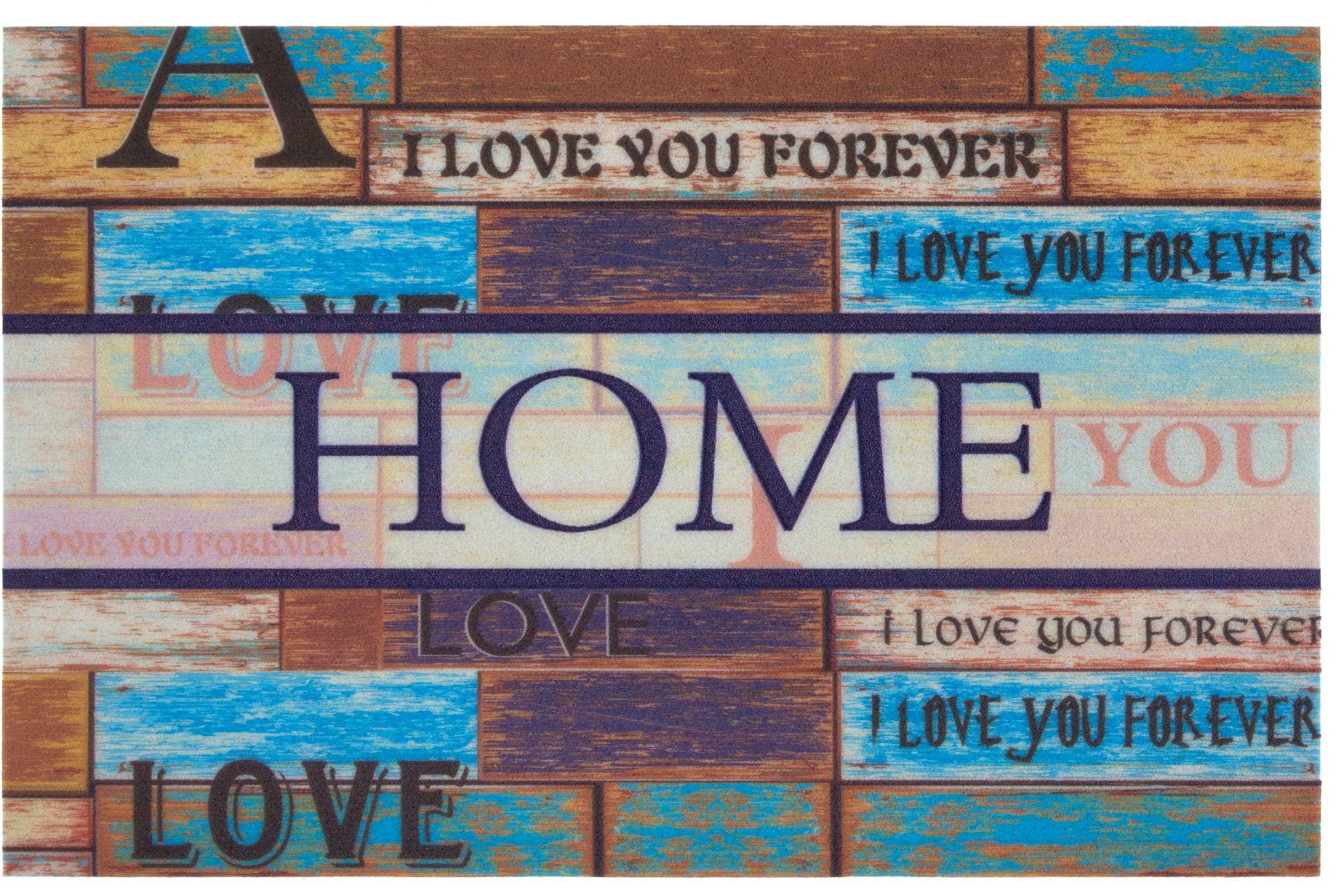 Home affaire Fussmatte »Home love«, rechteckig von home affaire