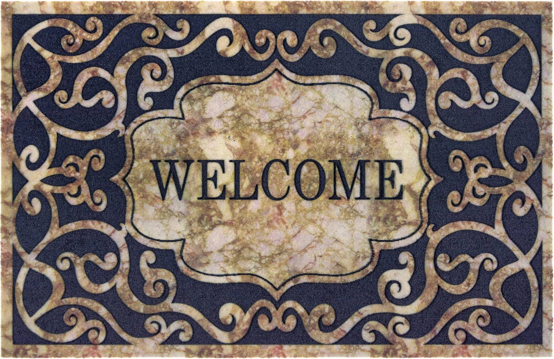 Home affaire Fussmatte »Welcome Ornament«, rechteckig von home affaire