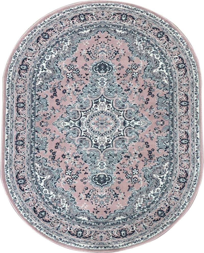 my home Teppich »Oriental, Made in Belgium«, oval, 7 mm Höhe, Orient-Optik, mit Bordüre, Kurzflor, pflegeleicht, elegant von My Home